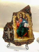 Load image into Gallery viewer, Marble Jesus Icon - ready to ship