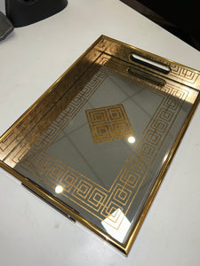 Greek key Mirror tray