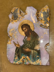 Saint John the Baptist icon  xsmall ready to ship