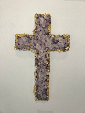 Ready to ship - Light purple gemstone Cross