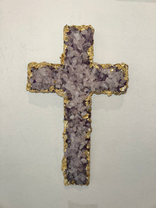 Light purple gemstone Cross