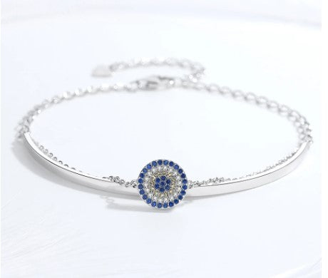 925 Sterling silver evil eye bracelet