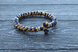 Christian set:  Prayer rope 100 knots + bracelet 33 knots,