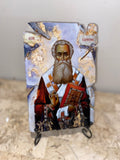 CUSTOM REQUEST ORDER - PICK ANY SAINT icon wooden  SIZE SMALL RECTANGULAR