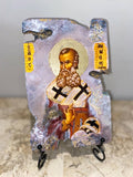 CUSTOM REQUEST ORDER - PICK ANY SAINT icon wooden  SIZE SMALL RECTANGULAR