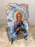 Saint Andreas religious icon - wooden