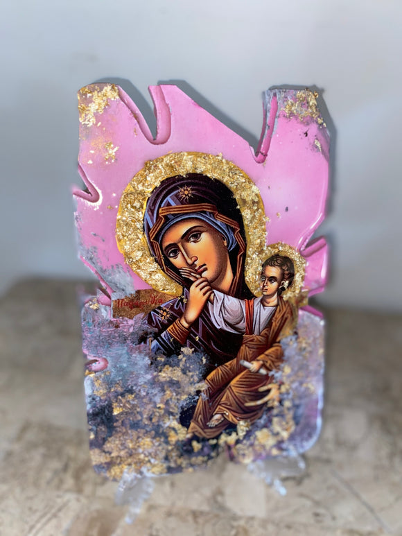 Mother Mary & baby Jesus religious icon