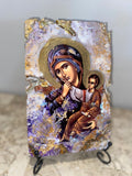 CUSTOM REQUEST ORDER - PICK ANY SAINT icon wooden  SIZE SMALL RECTANGULAR