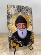 Load image into Gallery viewer, Saint Charbel religious icon - 1 off piece - wooden