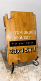 CUSTOM REQUEST ORDER - PICK ANY SAINT icon wooden  SIZE SMALL RECTANGULAR