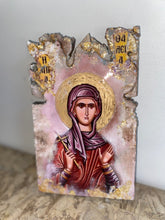 Load image into Gallery viewer, Saint Thalia Religious handmade icon art