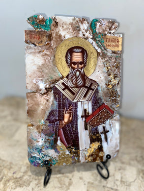 Saint Gregory religious icon - Original