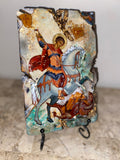 CUSTOM REQUEST ORDER - PICK ANY SAINT icon wooden  SIZE SMALL RECTANGULAR